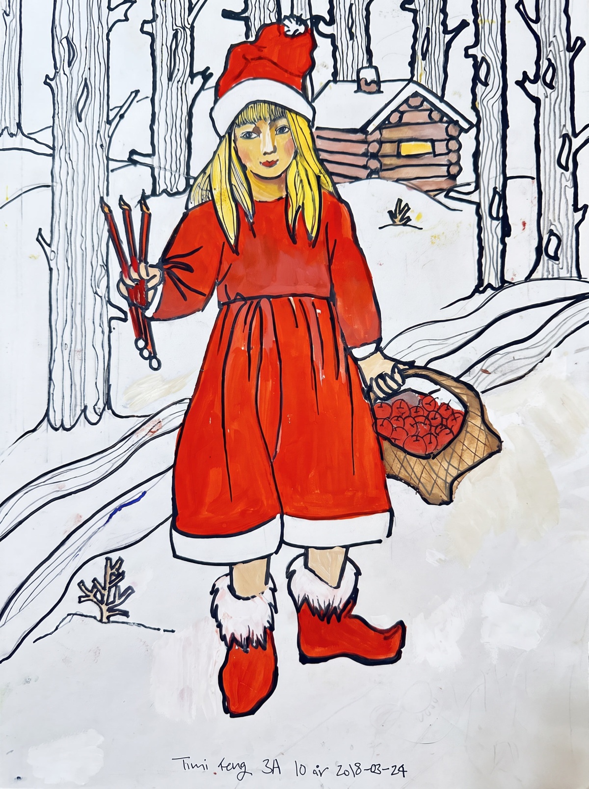 Girl in Red Coat