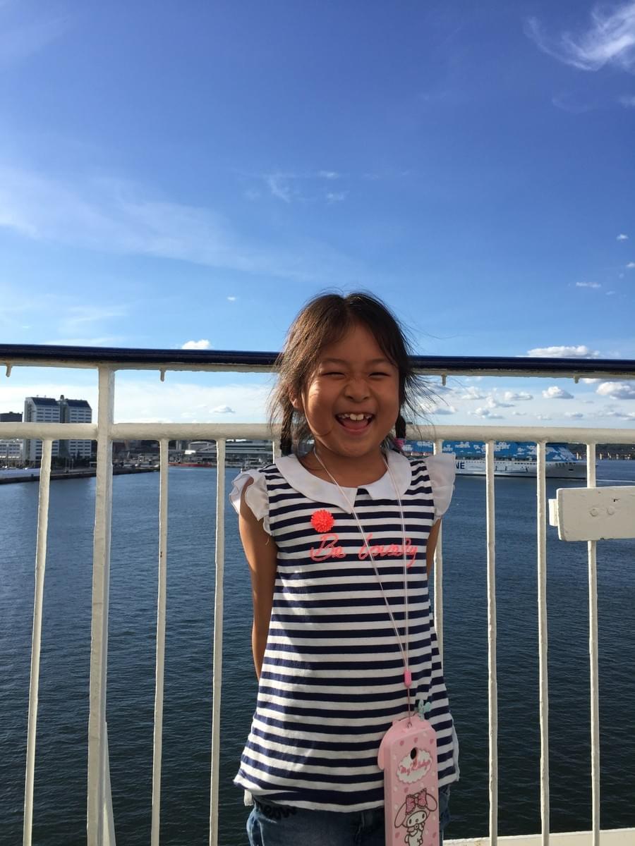 Aboard the Baltic ferry